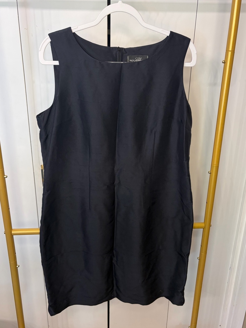 Vintage Navy Silk Dress